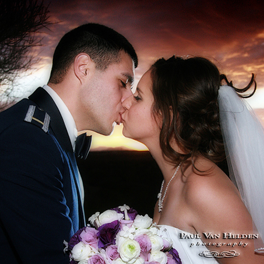 Brittany and Miguel, enjoy a little sugar at sunset.