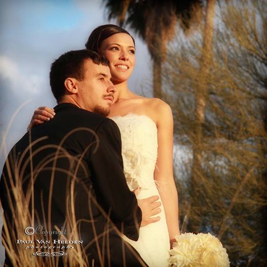 Anna and Corey at the Hacienda Del Sol